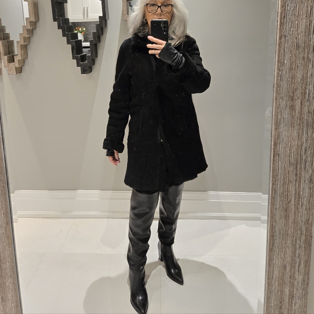 Garantino Spagnolo Shearling Coat Med